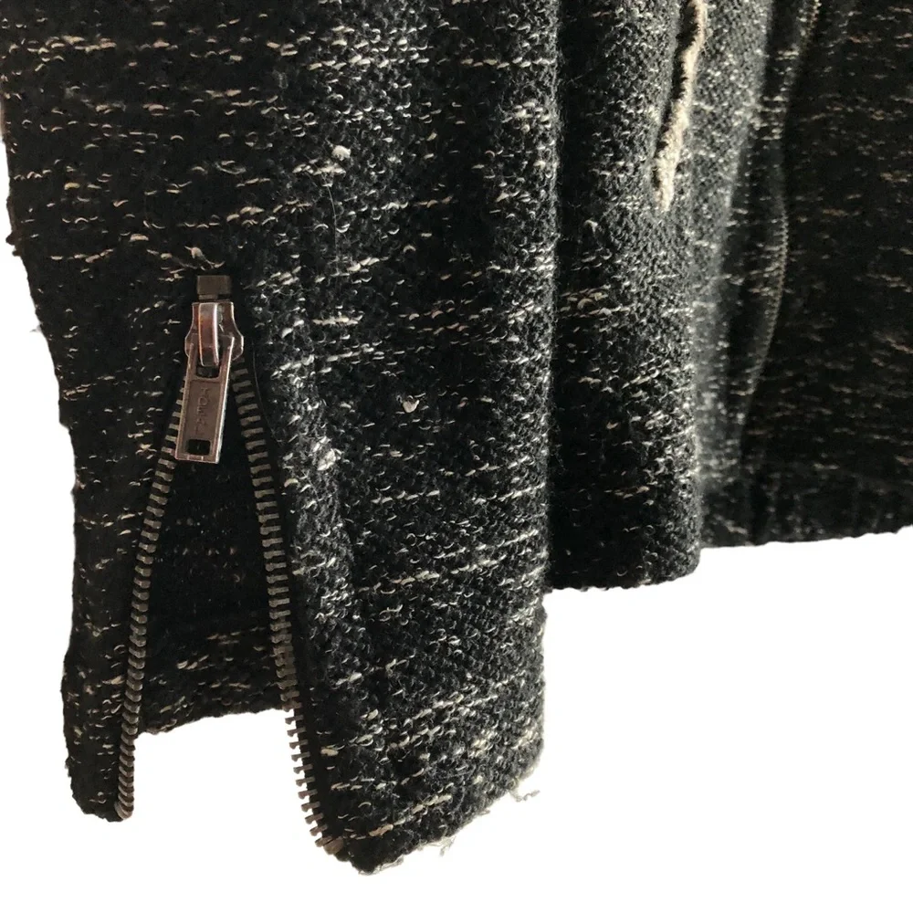 Maison Scotch Hoodie Size Small Black Heathered Lurex - Picture 6 of 11